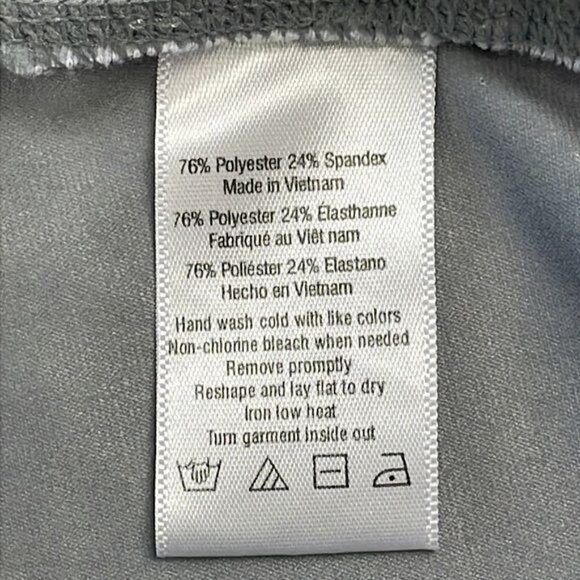 ALO YOGA Airbrushed Performance Capri Leggings White Gray Swirl Marble Sz XS - Picture 12 of 12